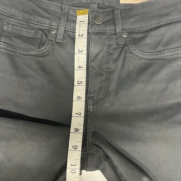 NYDJ Marilyn Straight Grey Zip Fly Button Closure 5 Pocket Lift Tuck Tech Size 0 - Picture 7 of 13